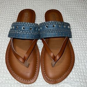 Woman’s Sandal brown / Denim